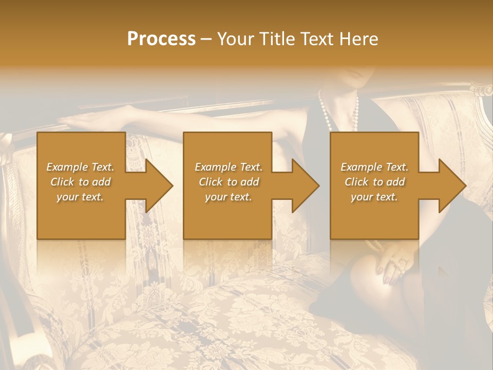 Vintage Pretty Pose PowerPoint Template