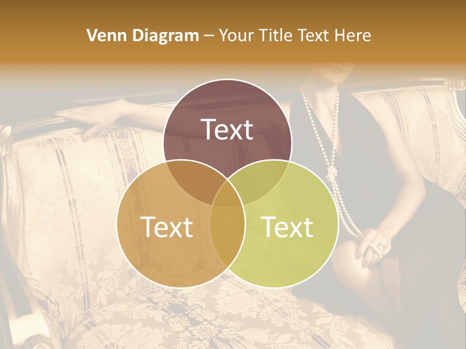 Vintage Pretty Pose PowerPoint Template