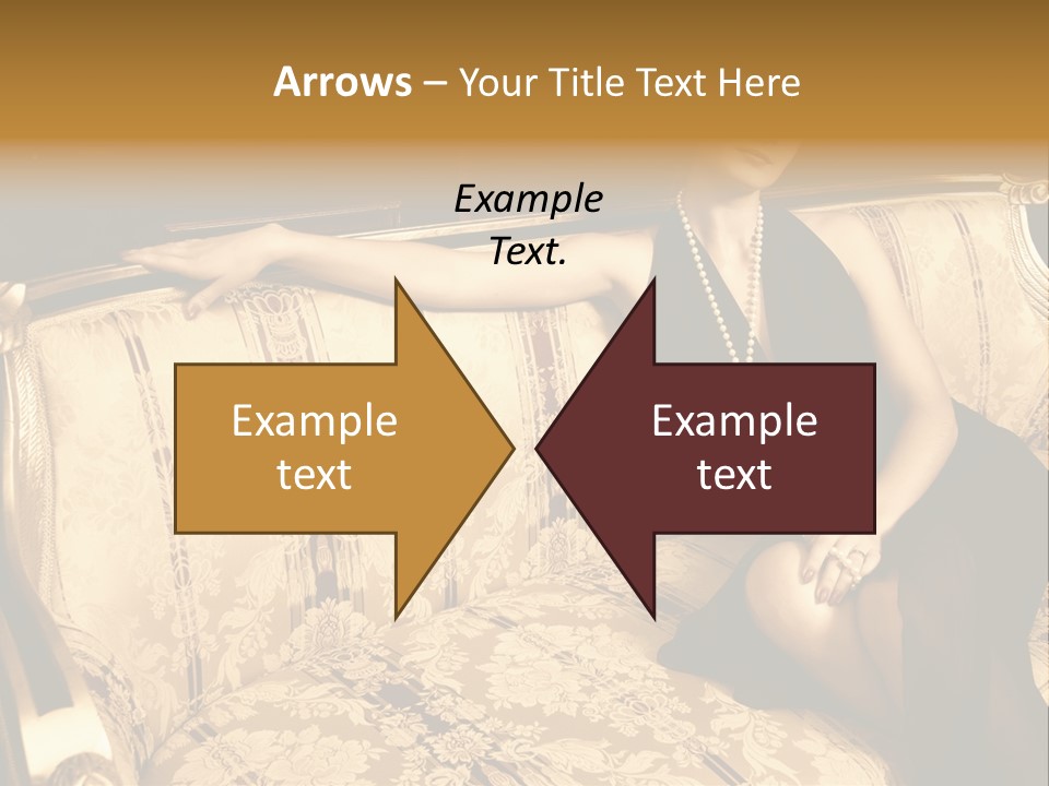 Vintage Pretty Pose PowerPoint Template