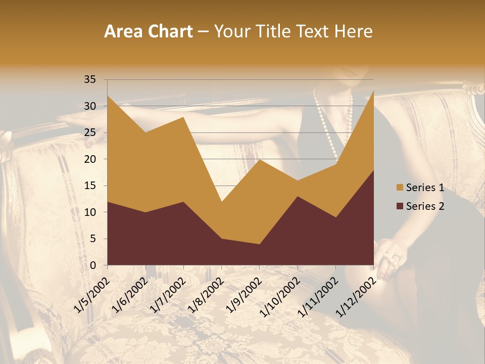 Vintage Pretty Pose PowerPoint Template