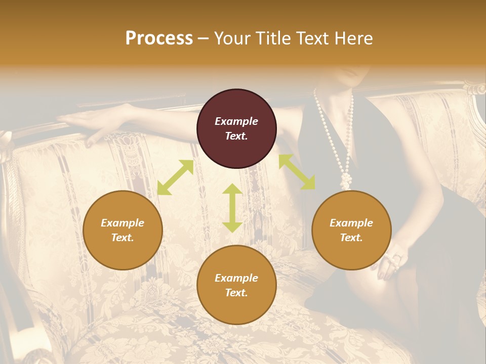 Vintage Pretty Pose PowerPoint Template