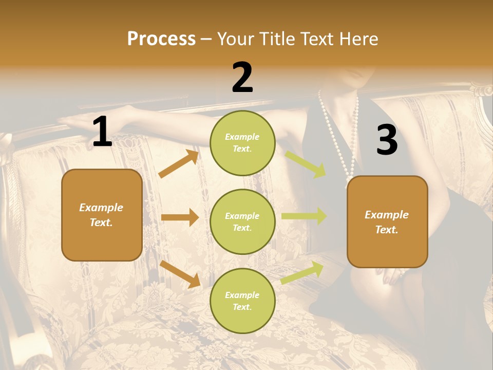 Vintage Pretty Pose PowerPoint Template