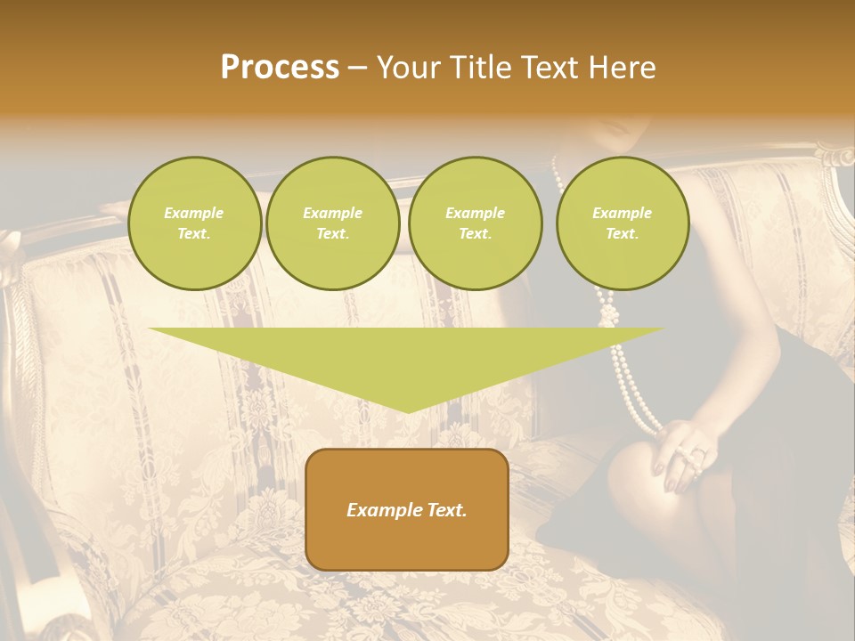 Vintage Pretty Pose PowerPoint Template