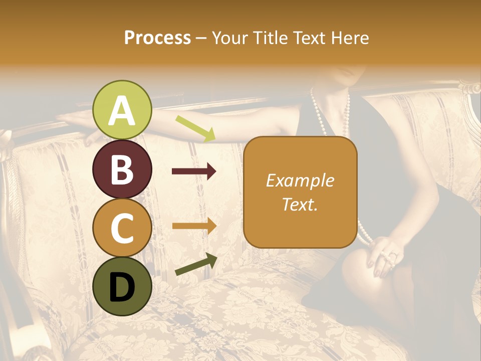 Vintage Pretty Pose PowerPoint Template