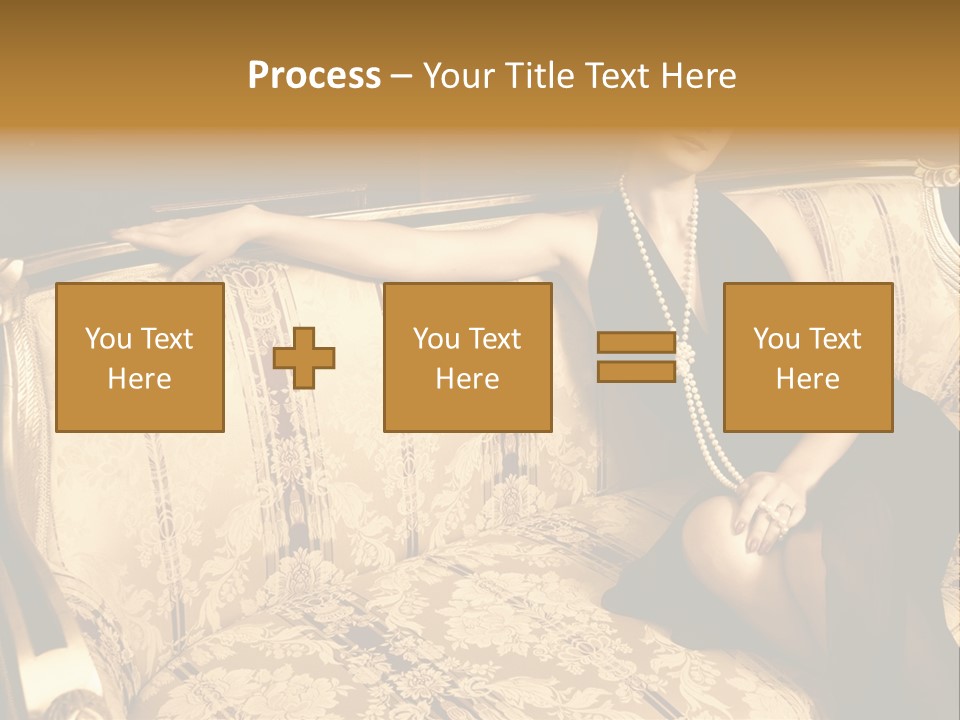 Vintage Pretty Pose PowerPoint Template