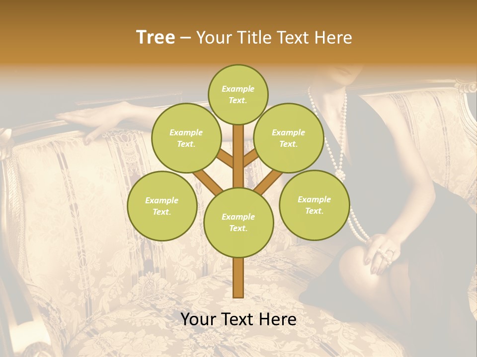 Vintage Pretty Pose PowerPoint Template