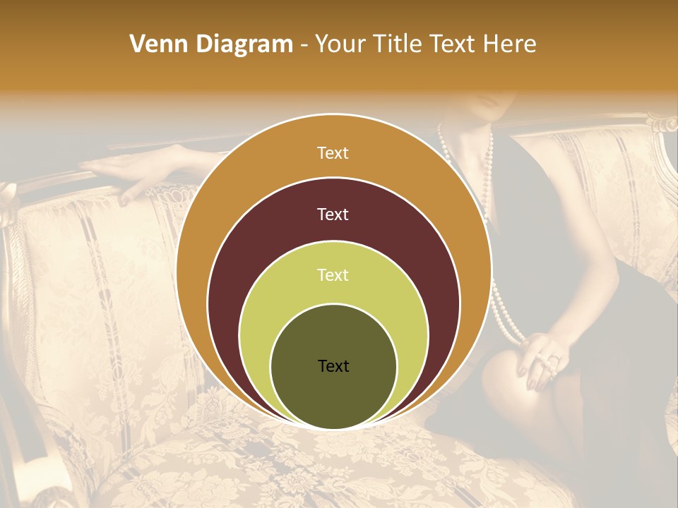 Vintage Pretty Pose PowerPoint Template