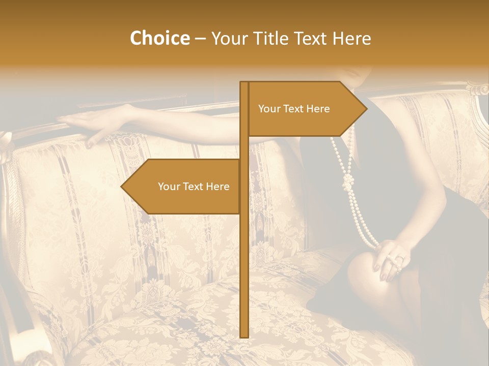 Vintage Pretty Pose PowerPoint Template