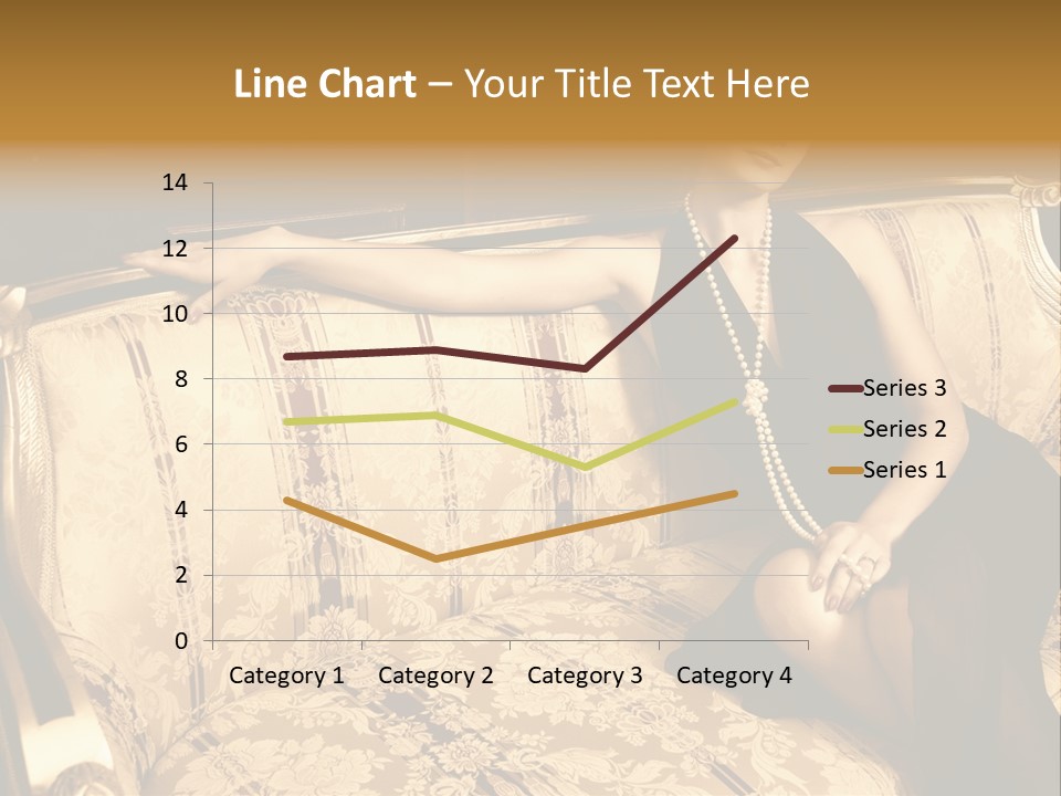 Vintage Pretty Pose PowerPoint Template