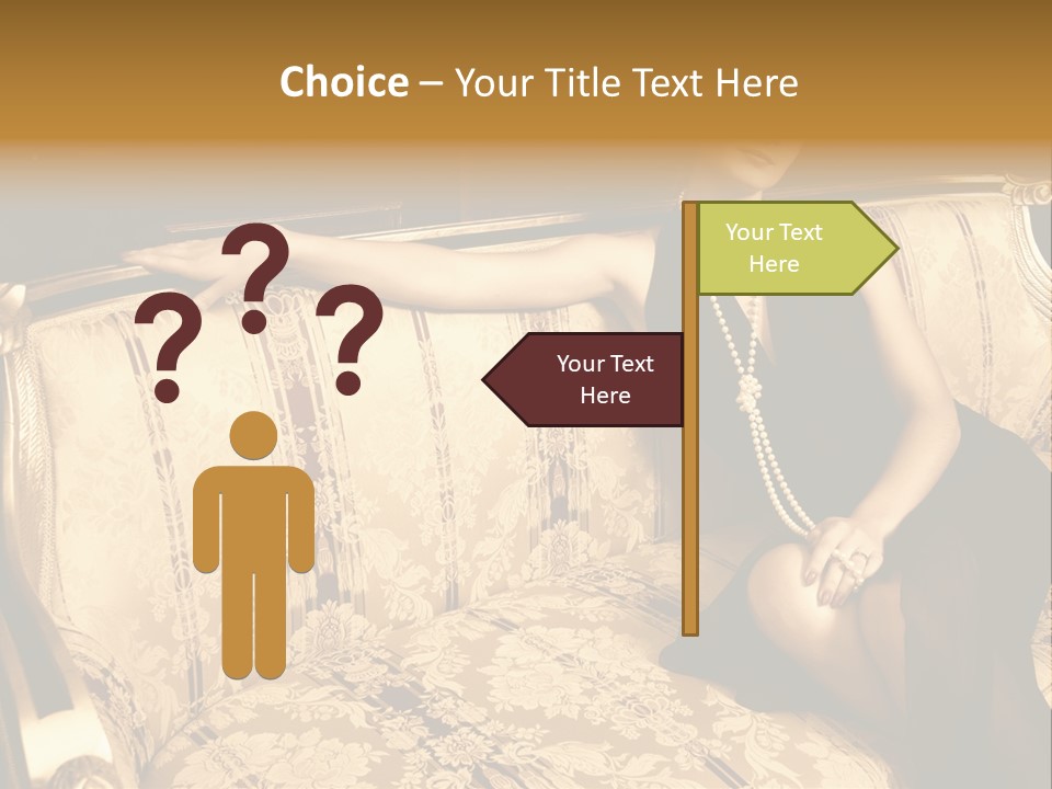 Vintage Pretty Pose PowerPoint Template