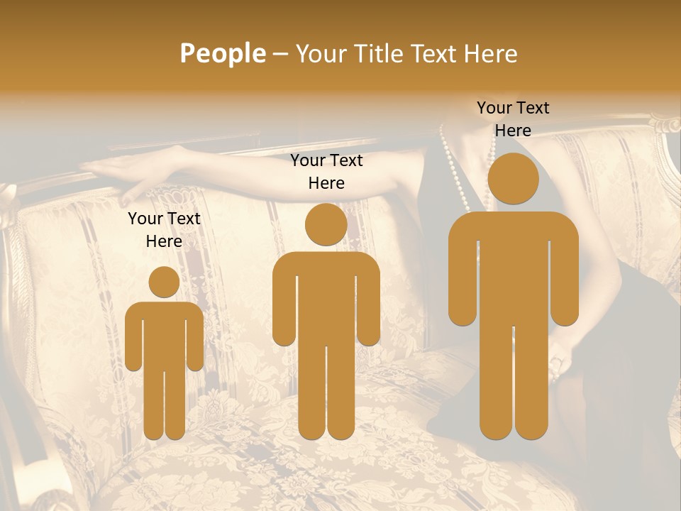 Vintage Pretty Pose PowerPoint Template