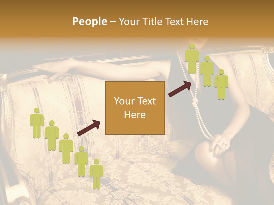 Vintage Pretty Pose PowerPoint Template