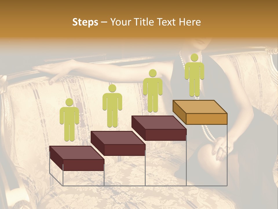 Vintage Pretty Pose PowerPoint Template