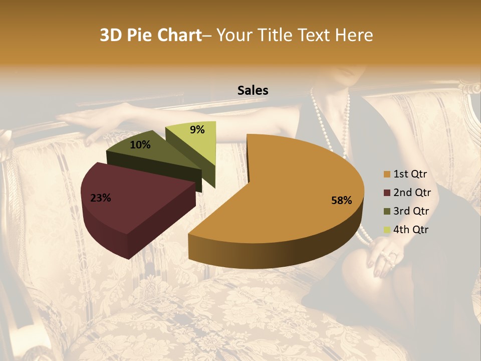 Vintage Pretty Pose PowerPoint Template