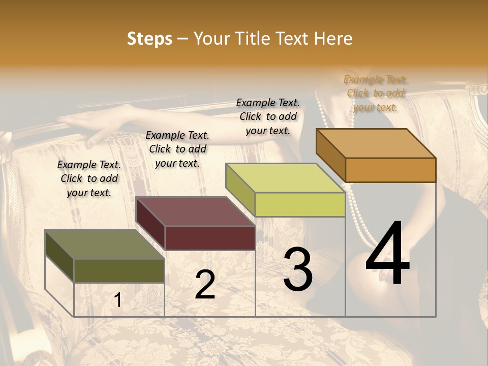 Vintage Pretty Pose PowerPoint Template