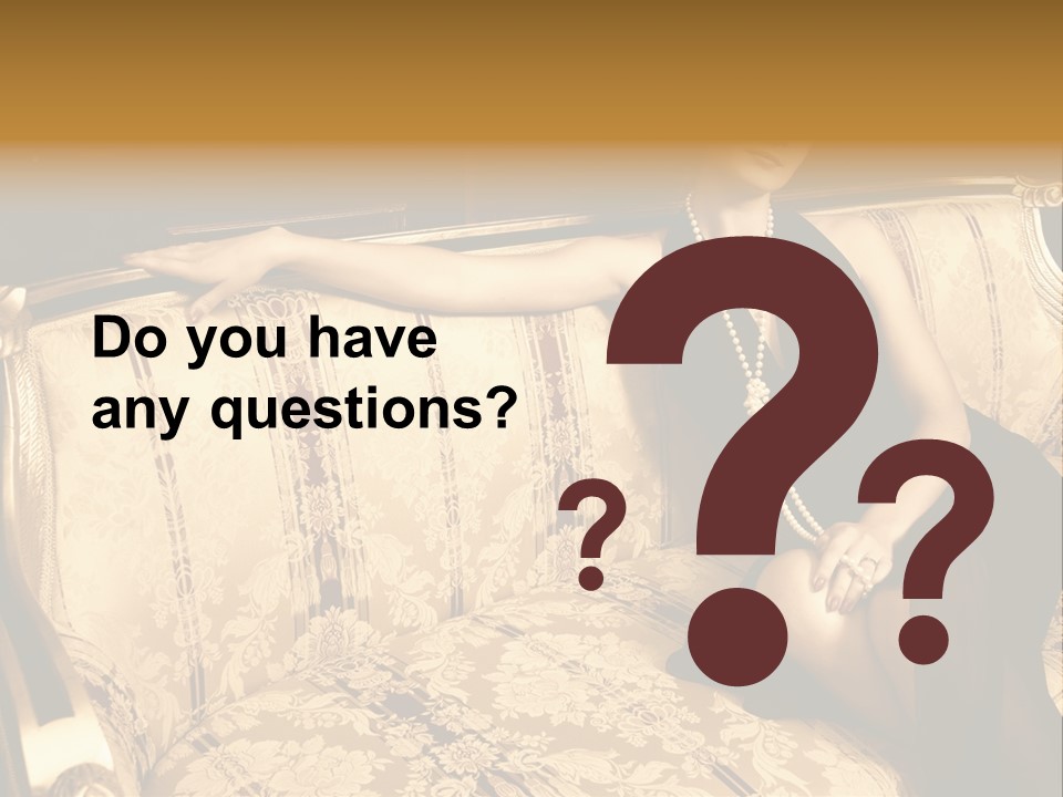 Vintage Pretty Pose PowerPoint Template