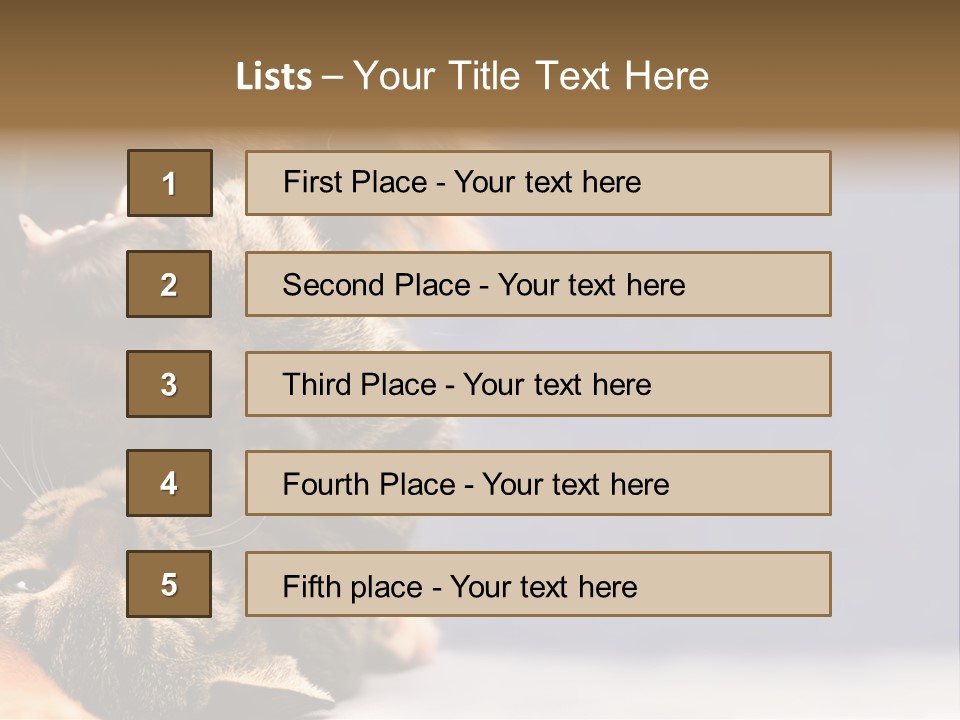 Face Young Pet PowerPoint Template