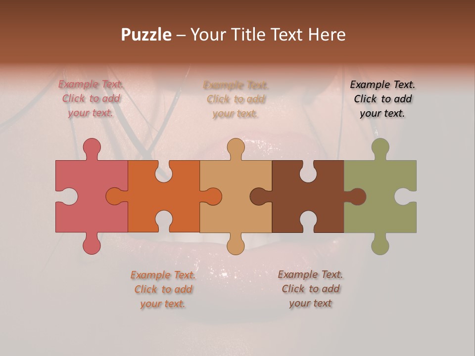 Woman Lips PowerPoint Template