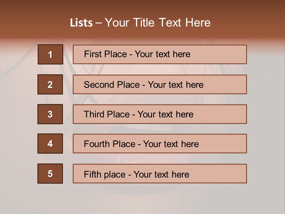 Woman Lips PowerPoint Template