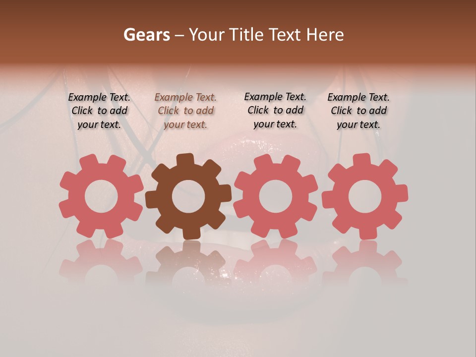 Woman Lips PowerPoint Template