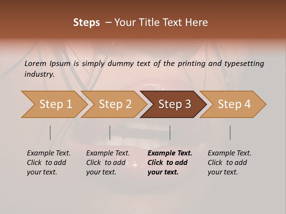 Woman Lips PowerPoint Template