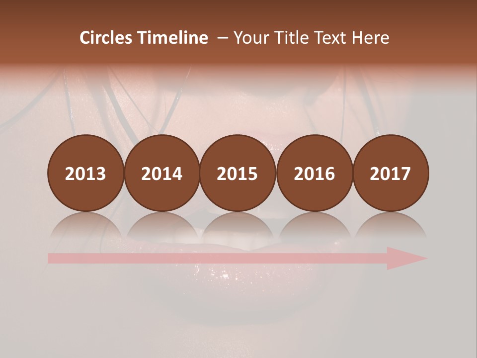 Woman Lips PowerPoint Template