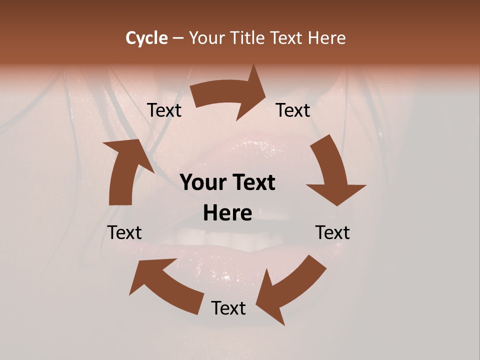 Woman Lips PowerPoint Template