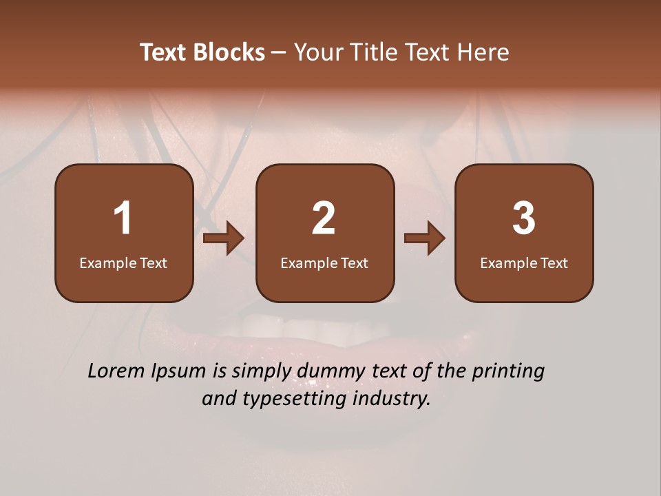 Woman Lips PowerPoint Template