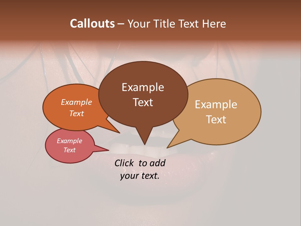 Woman Lips PowerPoint Template