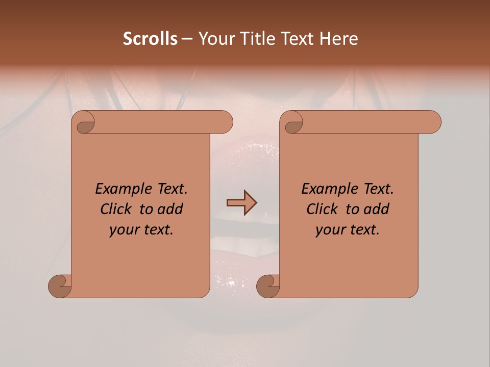 Woman Lips PowerPoint Template