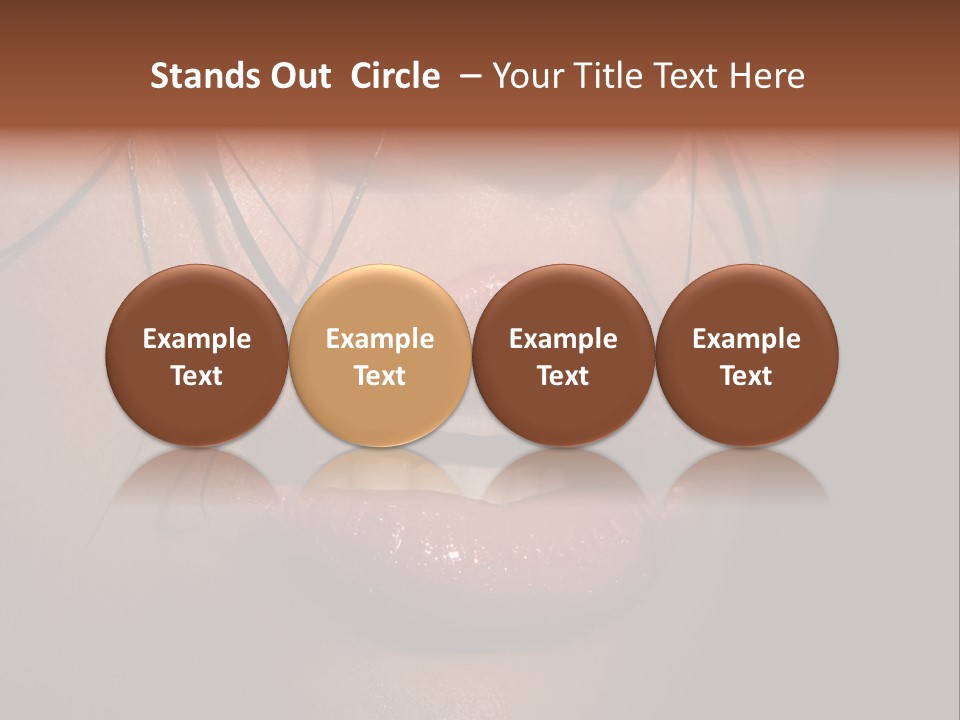 Woman Lips PowerPoint Template