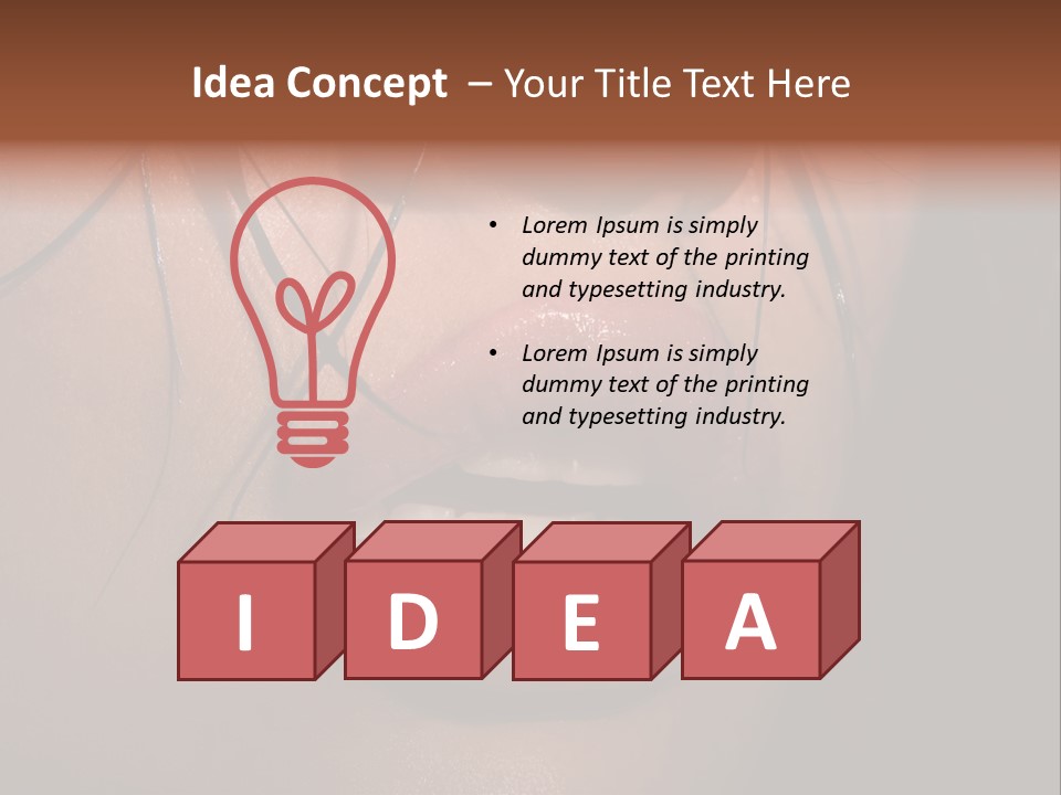 Woman Lips PowerPoint Template