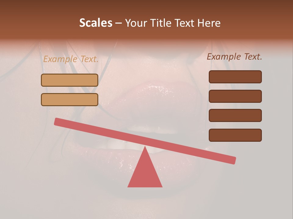 Woman Lips PowerPoint Template