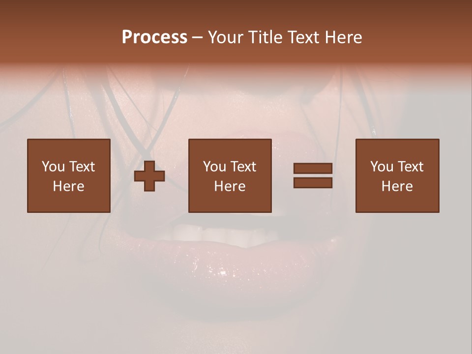 Woman Lips PowerPoint Template