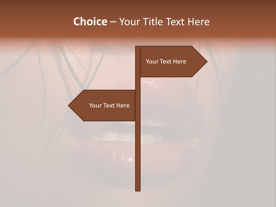 Woman Lips PowerPoint Template