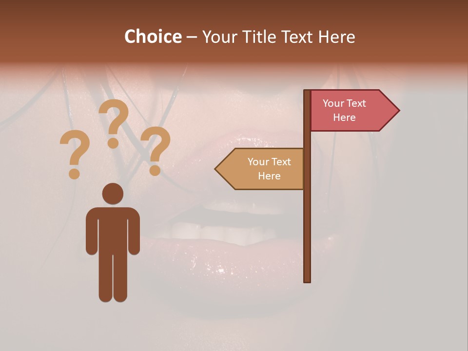 Woman Lips PowerPoint Template