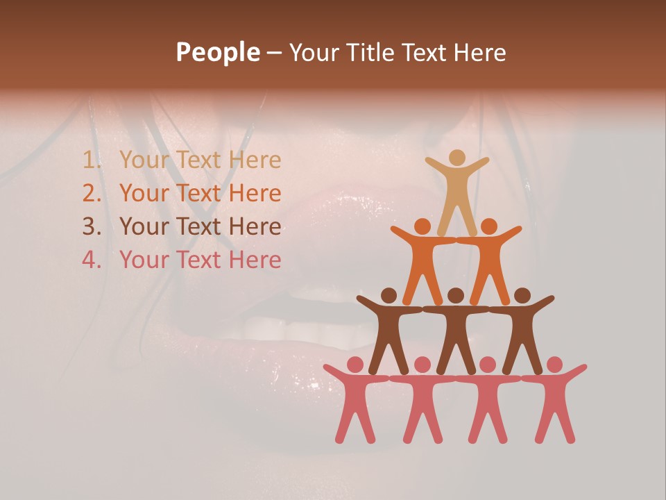 Woman Lips PowerPoint Template