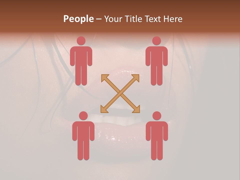 Woman Lips PowerPoint Template