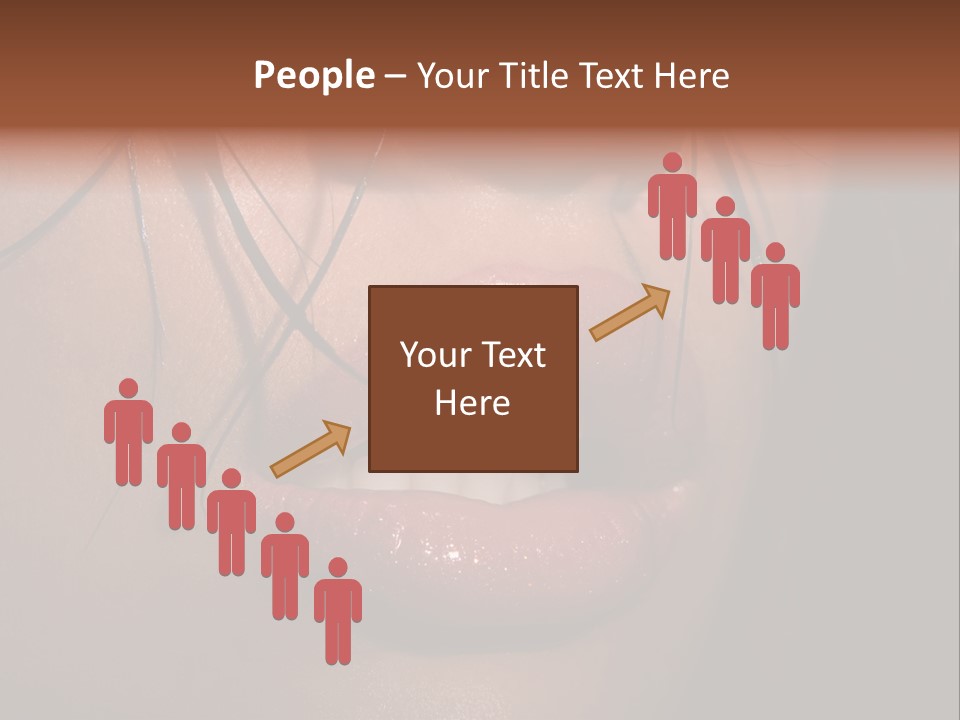 Woman Lips PowerPoint Template