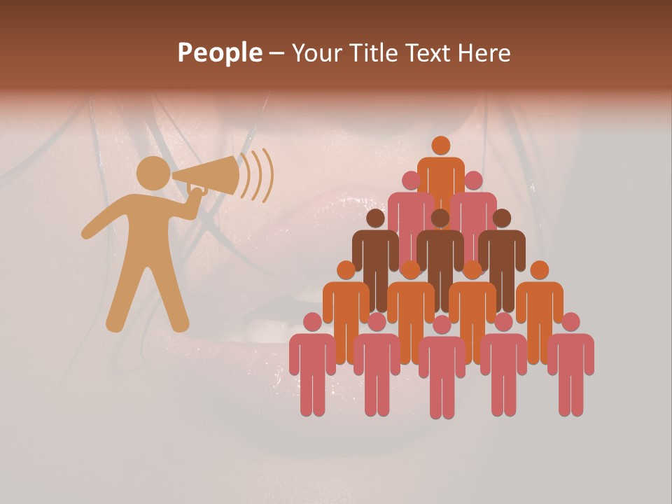 Woman Lips PowerPoint Template
