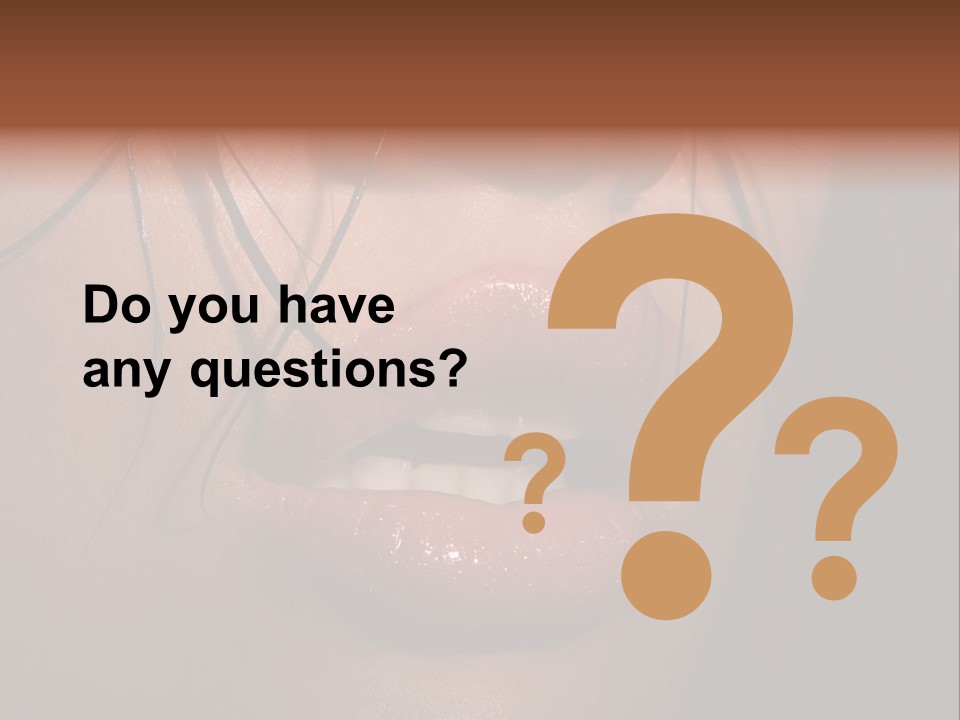 Woman Lips PowerPoint Template