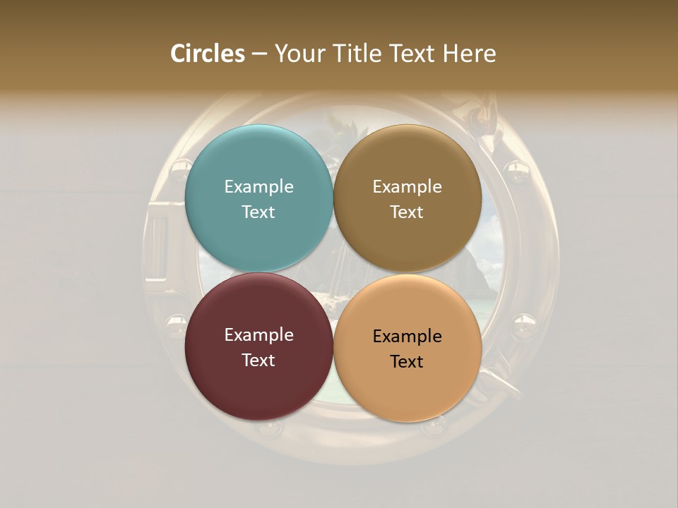 Cruise Ship Porthole PowerPoint Template