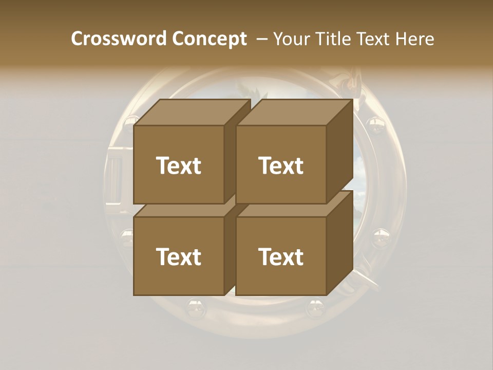 Cruise Ship Porthole PowerPoint Template