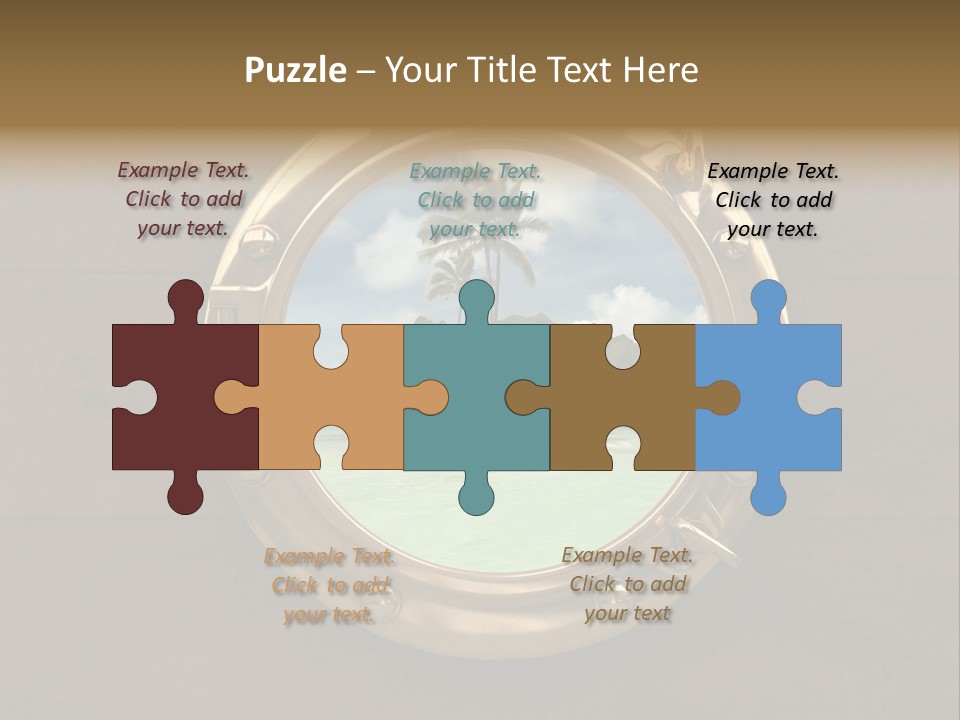 Cruise Ship Porthole PowerPoint Template