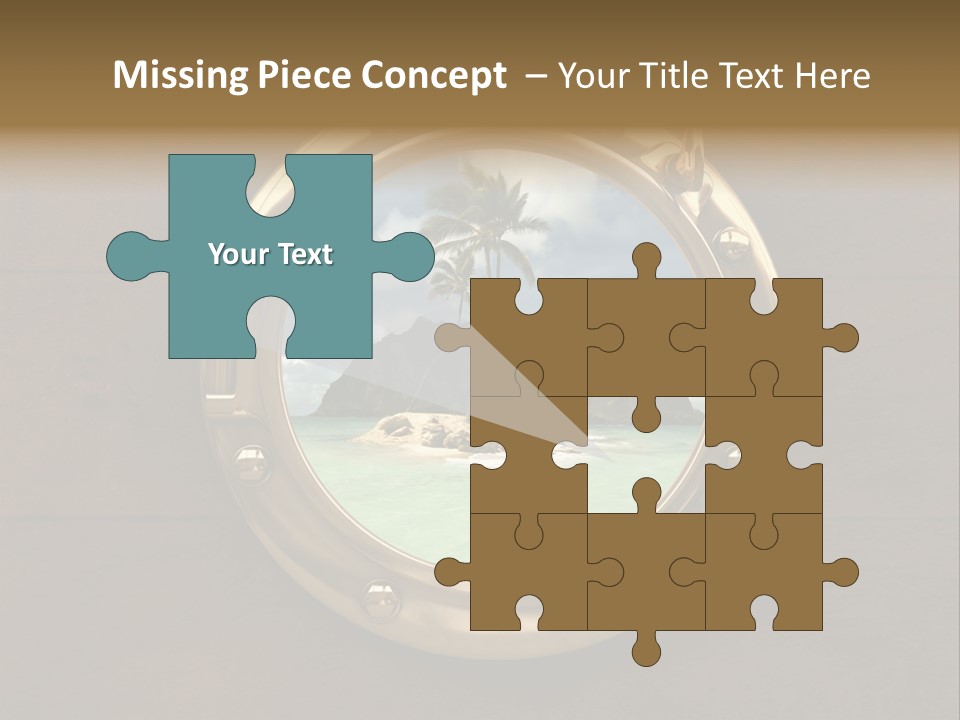 Cruise Ship Porthole PowerPoint Template