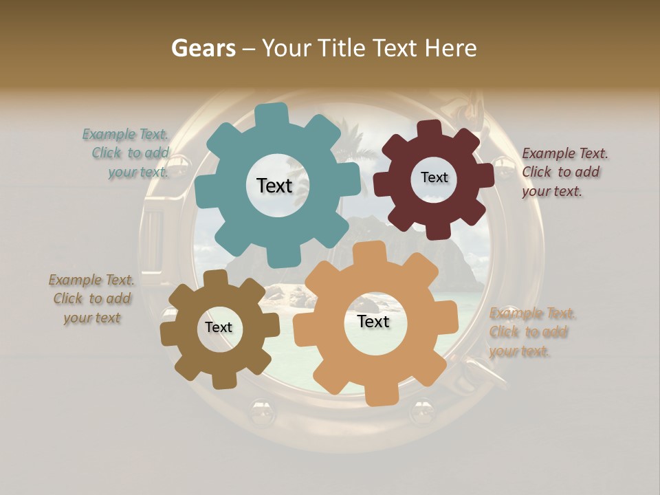 Cruise Ship Porthole PowerPoint Template