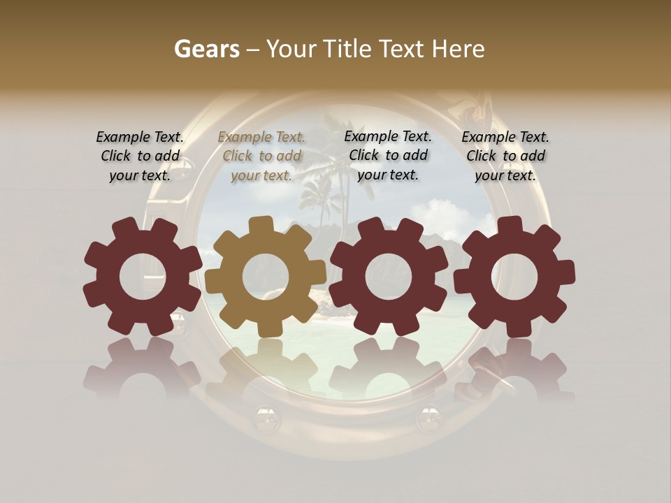 Cruise Ship Porthole PowerPoint Template