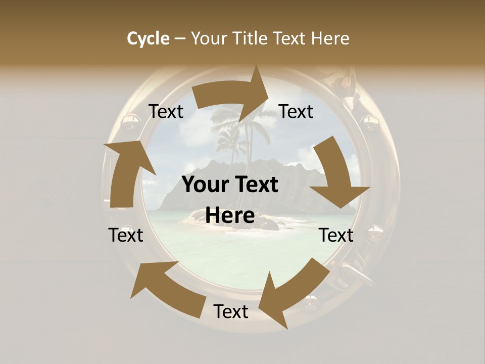 Cruise Ship Porthole PowerPoint Template
