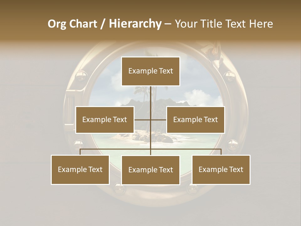 Cruise Ship Porthole PowerPoint Template
