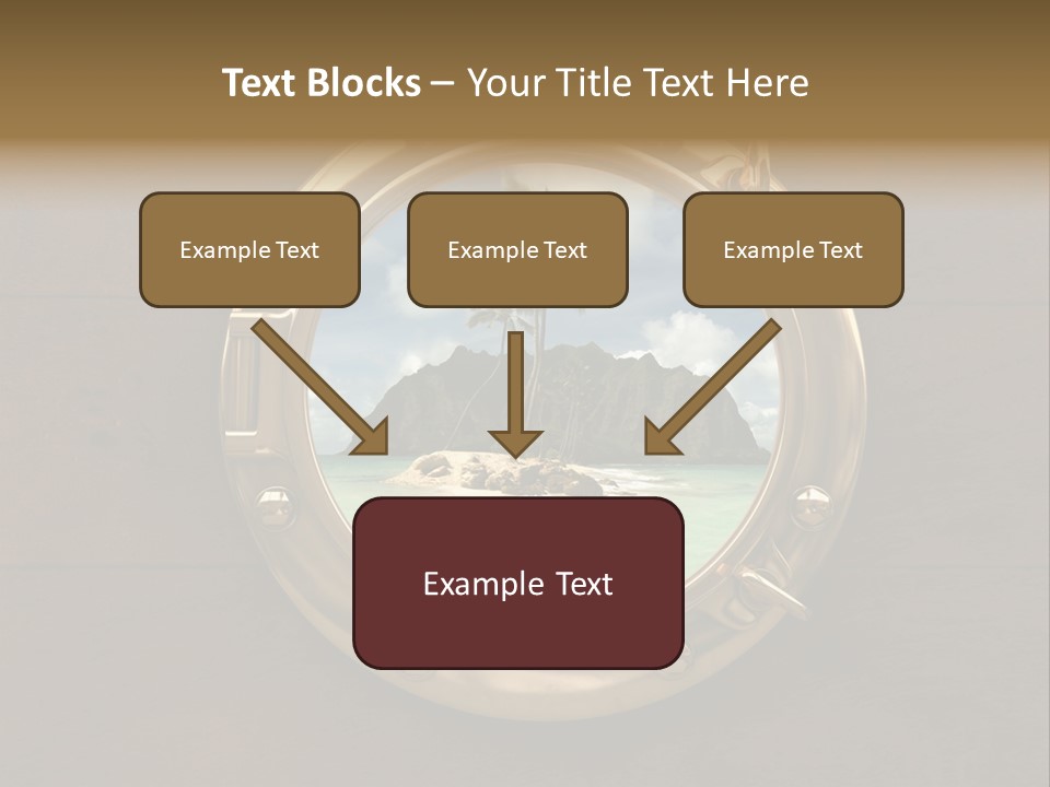 Cruise Ship Porthole PowerPoint Template